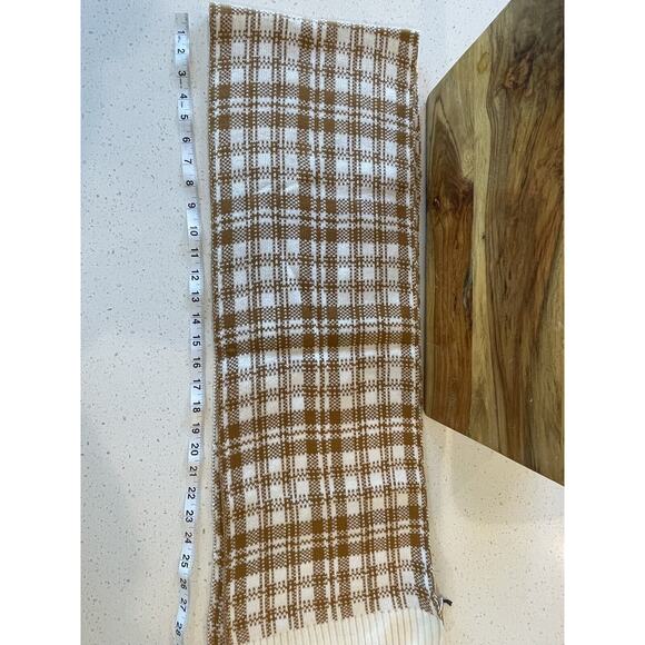 Timberland Scarf Wheat Plaid One Size Winter‎ Warm Retro NWT - Picture 5 of 9